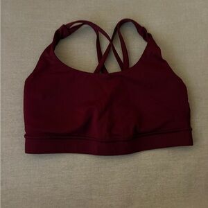 Lululemon Athletica Dark Red Sports Bra